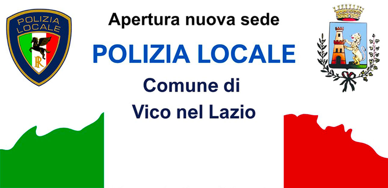 Locandina inaugurazione polizia locale