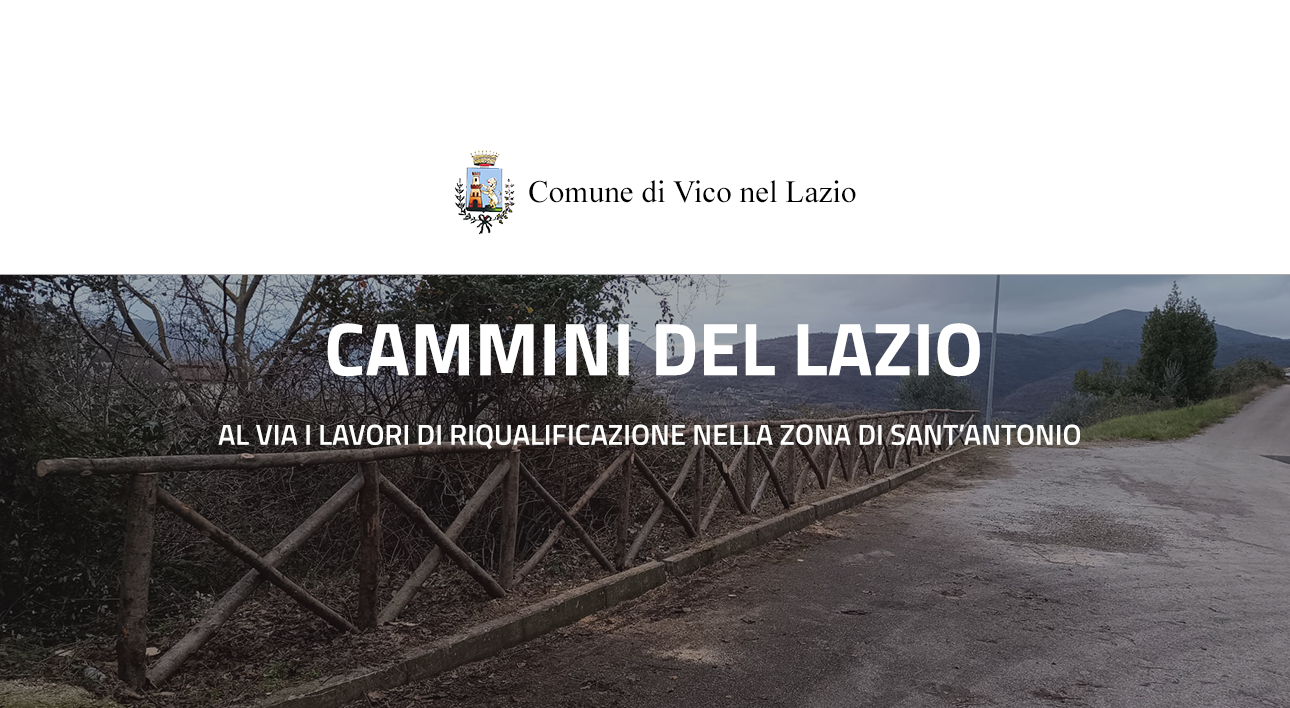 ANTEPRIMA VICO NEL LAZIO 2026 Riqualificazione Sant Antonio